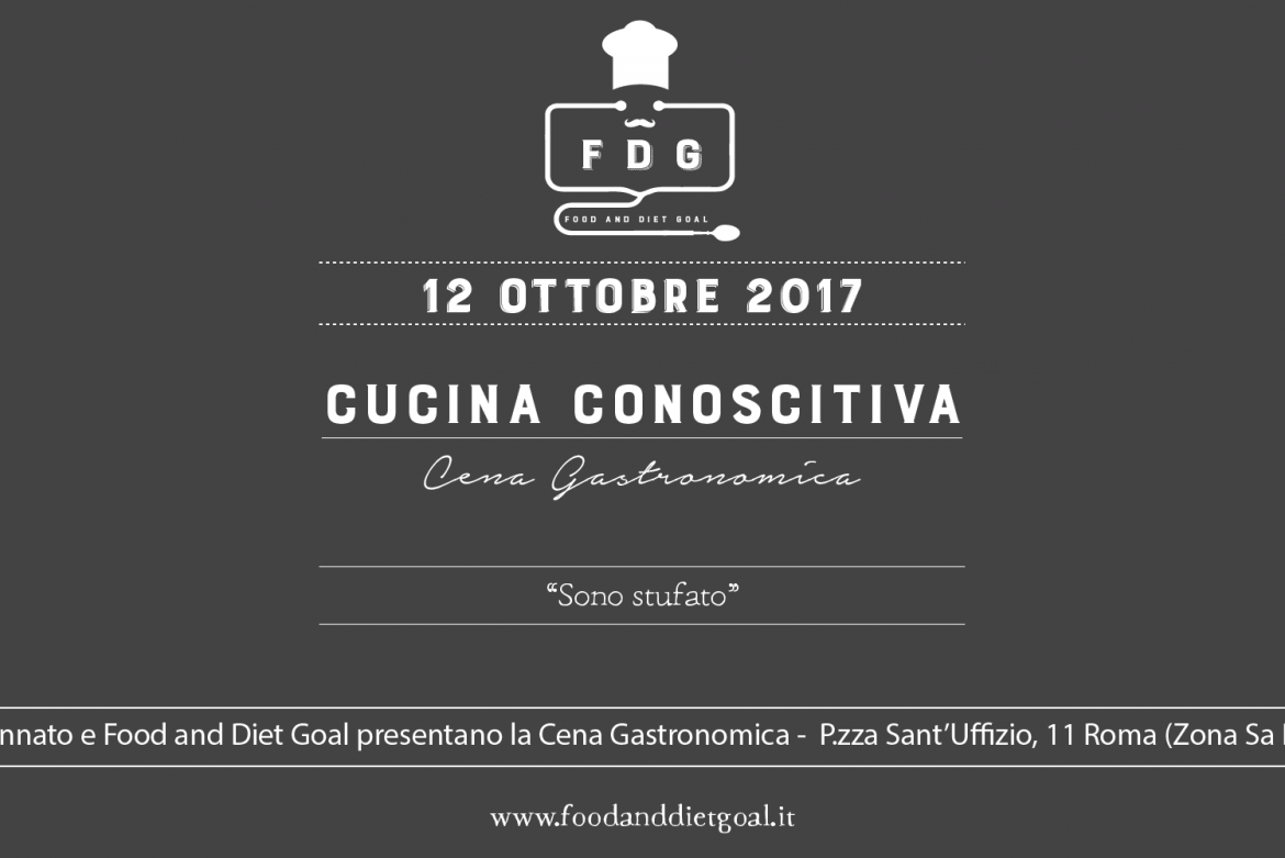 Sono stufato, cena gastronomica
